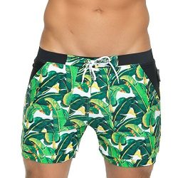 Taddlee Men Swimwear Swimsuits Surf Board Boxer Shorts Long Swim Trunks XXL Size (L)