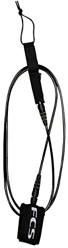 FCS 6′ Competition Classic Surfboard Leash – Black