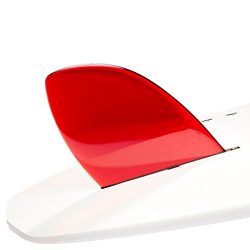 Dorsal Rudder Surf SUP Longboard Surfboard Fins (D-Fin) – Red