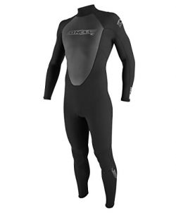 O’Neill Wetsuits Mens 3/2mm Reactor Full Suit, Black, Medium