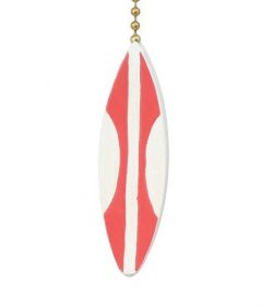 Fun Coastal Surfer Dude Surfboard Ceiling Fan Light Pull