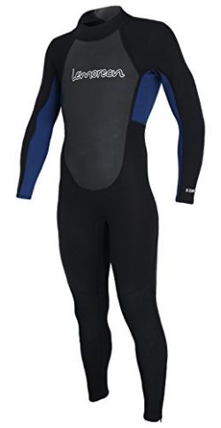 Lemorecn Wetsuits Youth 3/2 mm Full Diving Suit(4031blackblue10)