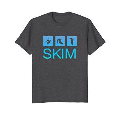 Mens Trendy Skimboard T-shirt XL Dark Heather