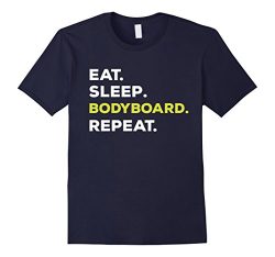 Mens Eat Sleep Bodyboard Repeat Funny T-Shirt XL Navy