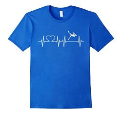 Mens I Love Bodyboarding Shirt Bodyboarder Heartbeat T-Shirt Medium Royal Blue
