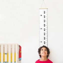 Baby Growth Chart Hanging Rulers Room Decoration Wall Decor Removable Canvas Large Height Measur ...