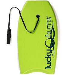 Lucky Bums Body Board with EPS Core, Slick Bottom, and Leash, 33- Inches, Green