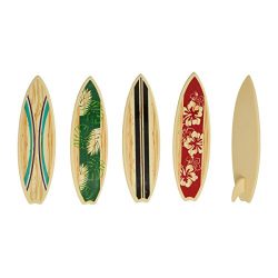 Surfboard Cake Decorations or Cupcake Toppers – 24 pcs (1 Pack) by Bakery Supplies