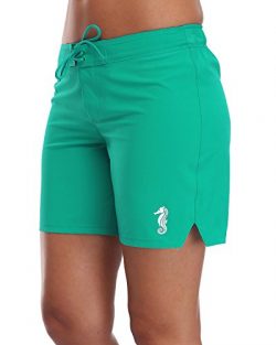 Sociala Womens Board Shorts Long Boardshorts Swim Bottoms Surf Shorts XL Green