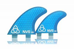 Naked Viking Surf: Large Bronn Quad Surfboard Fins (Set of 4 Fins) FCS & Futures Compatible