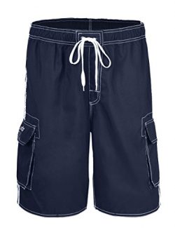 Unitop Men’s Classic Quick Dry Linning Board Shorts With Linning Sapphire Blue 34