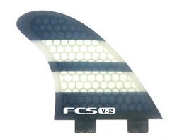 FCS K2.1 V-2 Performance Core Surfboard Fins – Tri-Quad Set