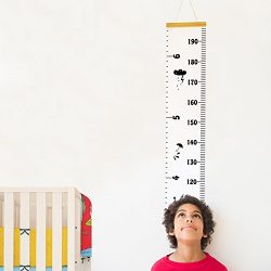 Baby Growth Chart Hanging Rulers Room Decoration Wall Decor Removable Canvas Large Height Measur ...