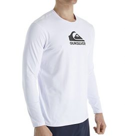 Quiksilver Mens Solid Streak Ls Long Sleeve Upf 50 Rashguard