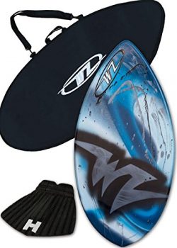 Skimboard Package – Blue – 41″ Fiberglass Wave Zone Edge plus Board Bag and/or ...