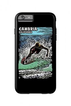 Cambria, California – Skimboard – Scratchboard (iPhone 6 Plus Cell Phone Case Cell P ...