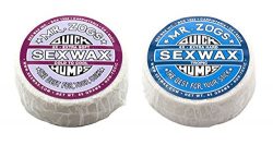 SexWax Unisex Quick Humps Surf Wax Cool Twin Pack Purple Blue