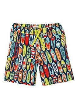 Hatley Little Boys’ Board Shorts, Surfboards, 7 Years