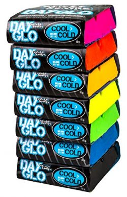 Sticky Bumps Cool-Cold Day Glo Surfboard Wax Assorted 7 Pack