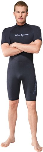 NeoSport Wetsuits Men’s Premium Neoprene 3mm Shorty, Black, Large – Diving, Snorkeli ...