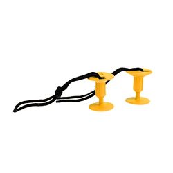 MagiDeal 2 Piece Bodyboard/Surfboard Leash Plug with Cords Strings – Yellow, as described