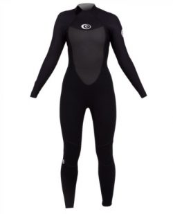 Rip Curl Women’s Omega 3/2 FL Wetsuit, Black, 10