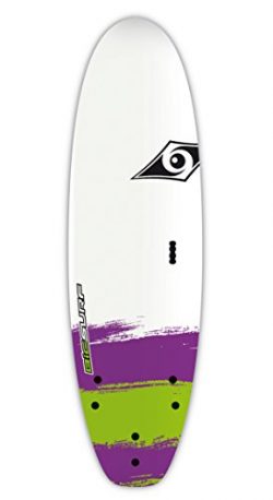 BIC Sport Paint Surf Board, 6’0″, White/Purple/Green