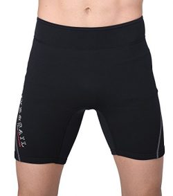 Dive & Sail Water Shorts 1.5mm Neoprene Men Wetsuit Shorts for Surf Fish Dive Snorkeling (M)