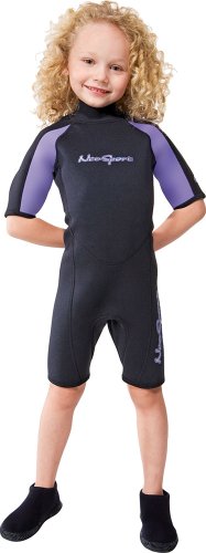 NeoSport Wetsuits Youth Premium Neoprene 2mm Youth’s Shorty, Lavender Trim,2 – Divin ...