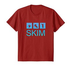 Kids Trendy Skimboard T-shirt 12 Cranberry