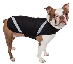 PET LIFE Extreme Neoprene Multi-Purpose Sporty Protective Shell Pet Dog Coat Jacket, Medium, Black