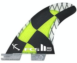 FCS II MB Performance Core Carbon Surfboard Tri Fin Set – Medium