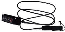 Liquid Shredder Shred-Pro Surfboard Foot Leash, Straight, Black, 6′