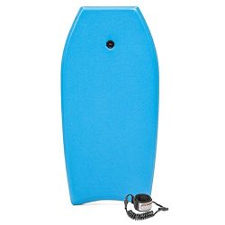 Best Choice Products 37″ Lightweight Bodyboard w/Coiled Leash (Blue)