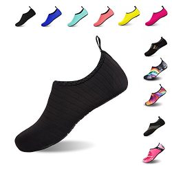 Mens Womens Water Shoes Barefoot Beach Pool Shoes Quick-Dry Aqua Yoga Socks For Surf Swim Water  ...