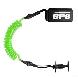 BPS ‘Premium’ Bodyboard Coiled Leash with Leash Plug – Green