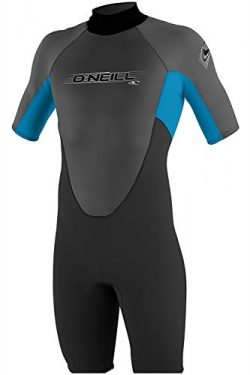 O’Neill Wetsuits Mens 2mm Reactor Spring Suit, Black Smoke Tahiti, Large