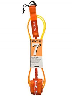 FCS Regular 7mm Surf Leash – 7’0 Orange