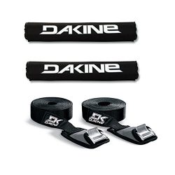 Dakine 18″ ROUND BAR Black Surfboard / SUP / Kayak Roof Car SUV Rack Pad Set with 12′ ...