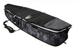 Creatures of Leisure Fish Triple Surfboard Bag Black White 6 feet 7 inches