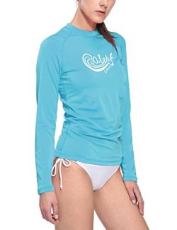 Baleaf Women’s Long Sleeve Rashguard Swim Shirt Surf Top Sun Protective UPF 50+