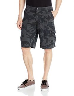 Fox Men’s Slambozo Standard Fit 22″ Canvas Cargo Short, Gray Camo, 30