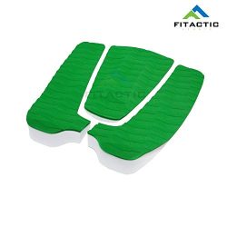 FITACTIC Universal 3-Piece Diamond Grooved Stomp Traction Pad Grip Mat with Tail Kick for Surfbo ...