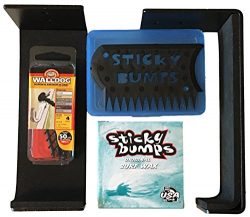 SURFBOARD WALL RACK BUNDLE: This bundle comes with Surfboard Wall Racks, 1 Sticky Bumps Surfboar ...