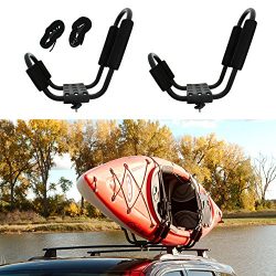 ABN Kayak Roof Rack J Rack Mounted Roof Top Carrier – Kayak, Canoe, SUP, Ski, Surf J Bar Vehicle ...