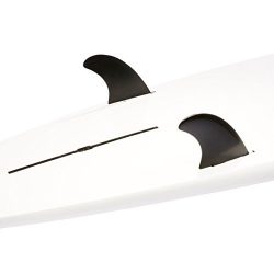 Dorsal Surfboard Fins FlexCore Side/Rear Set (2) FCS Base – Black
