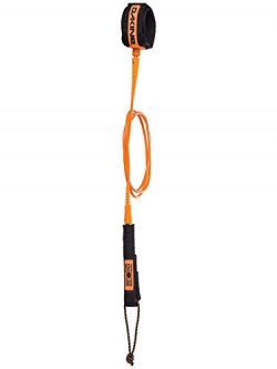 DAKINE John John Florence Kainui 6′ X 1/4″ Surf Leash (Black/Orange)