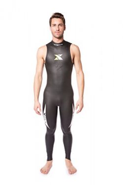 XTERRA Men’s Volt Triathlon Sleeveless Wetsuit 3/2mm (Medium/Large)