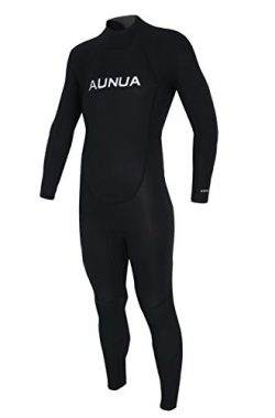Aunua Youth 3/2mm Neoprene Wetsuits for Kids Full Wetsuit Swimming Suit Keep Warm(7031 Black 6)