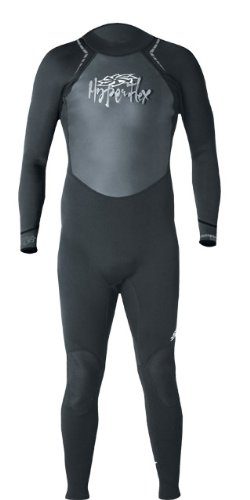 Hyperflex Wetsuits Men’s Access 3/2mm Full Suit, Black/Silver, Large – Surfing, Wind ...